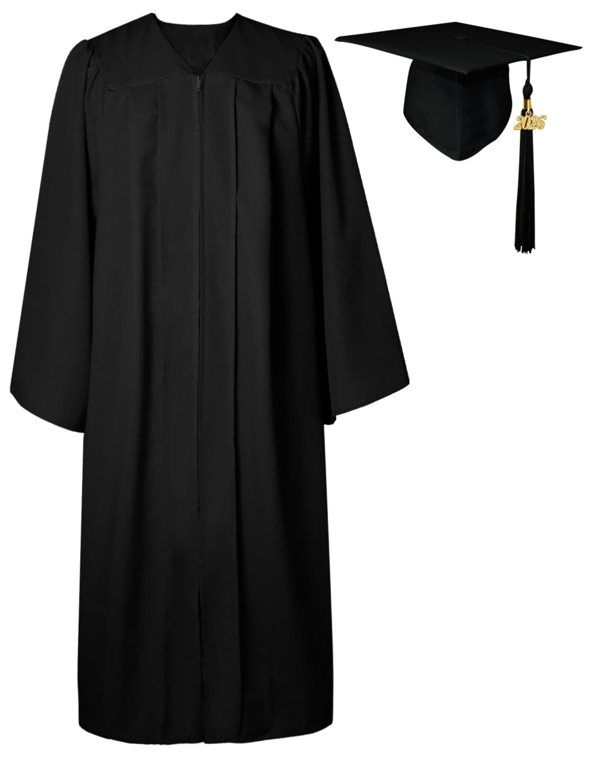 – Graduation Gown and Cap for Adults 2026 Hat Matte Bachelor University Party Robe Set High School Women Men