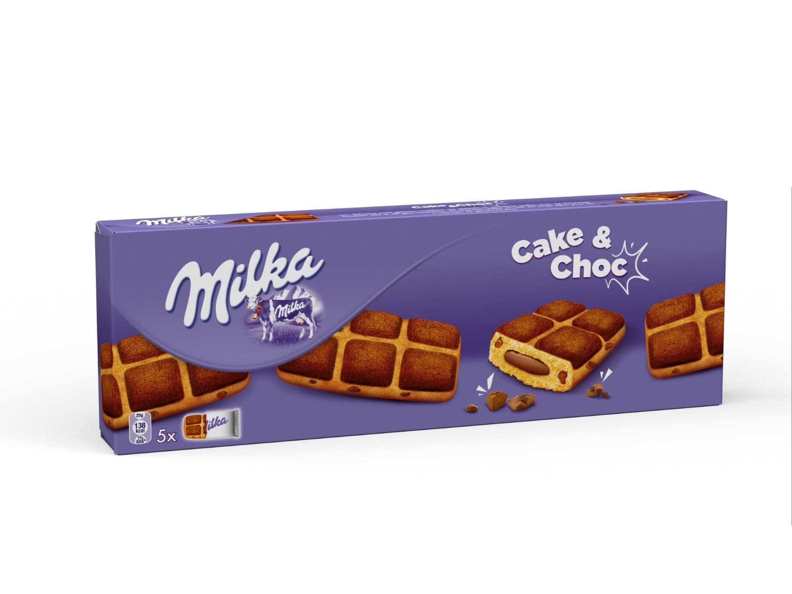 Galletas Milka Cake & Choc De Bizcocho Rellena De Chocolate 175gr