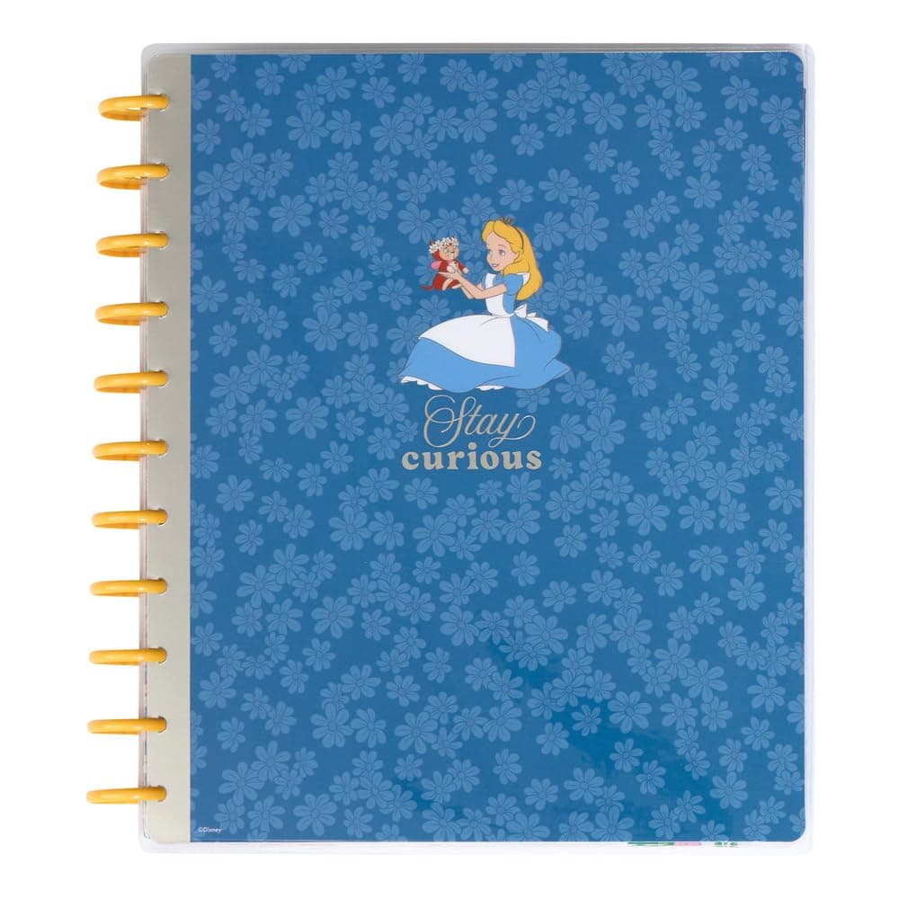 Happy Planner Disney Disc-Bound 12-Month Academic Planner, July 2024–June 2025 Daily, Weekly, and Monthly Planner Big Size, Vertical Layout, Curious Alice, 8.5" x 11"