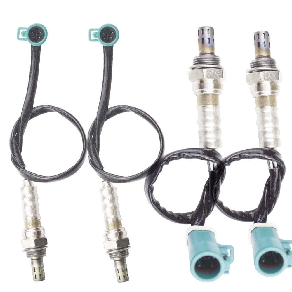 4PCS Oxygen O2 Sensor 1 & 2 for Ford Mustang 1999 2000 2001 2002 2003 2004 2005 2006 2007 2008 2009 2010 3.8L/3.9L/4.0L/4.6L/5.4L Upstream + Downstream