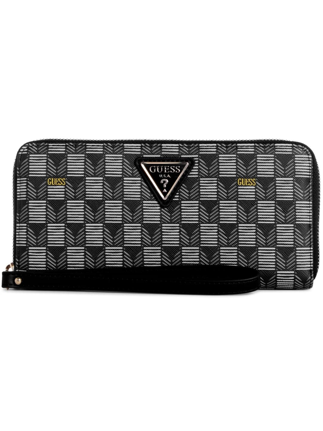 GUESS Women's G Wave Large Zip Around Wallet, Clutch, One Size