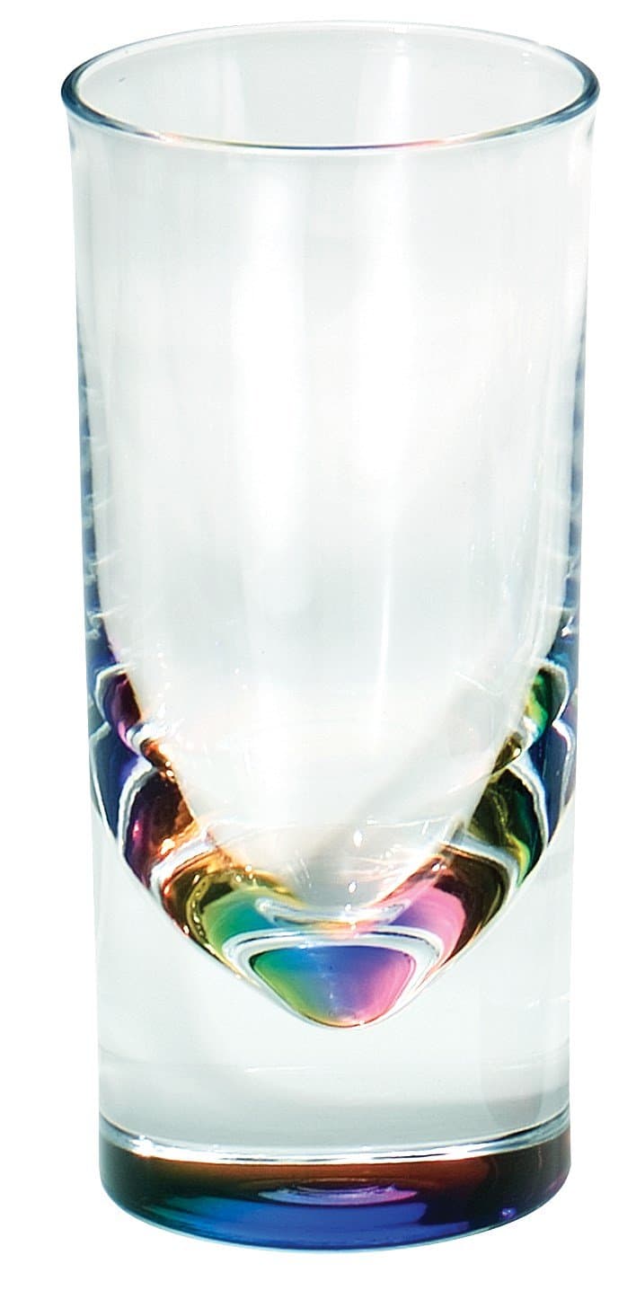 Merritt International23179 5 Oz Acrylic Rainbow Prism Teardrop Tumbler