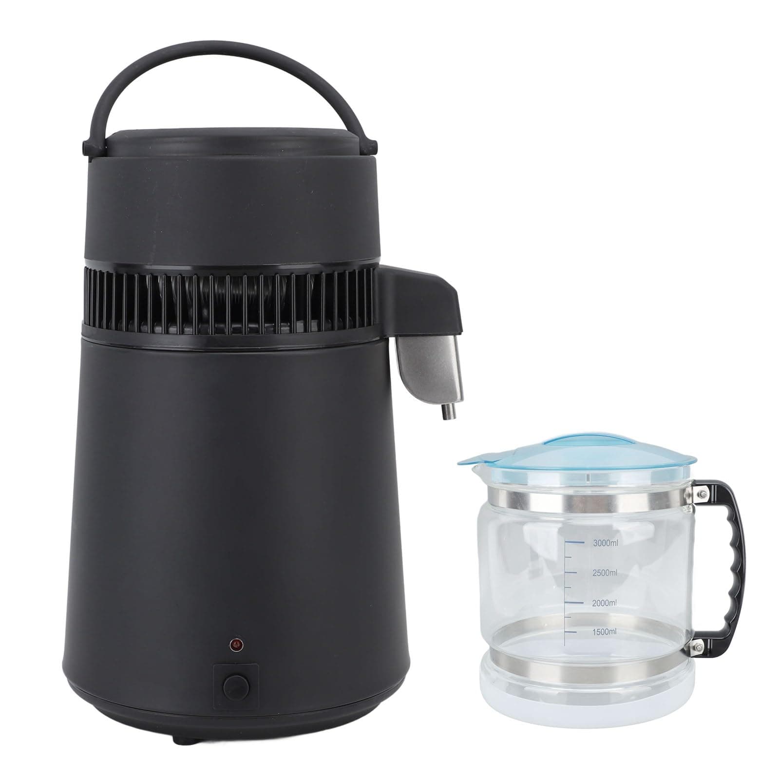 Haofy Stainless Steel Water Distiller Machine, 4 Liter Capacity - Fully Automatic, Safe and Reliable - for Home, Dental Clinic, Laboratory - Includes (Plug