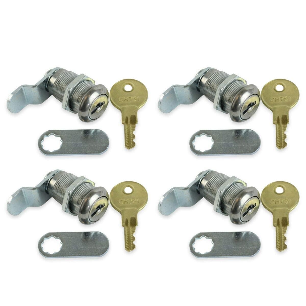 4 Pack Rv Compartment Door Cam Lock 1 1/8 Inch Camper Trailer Motorhome Storage