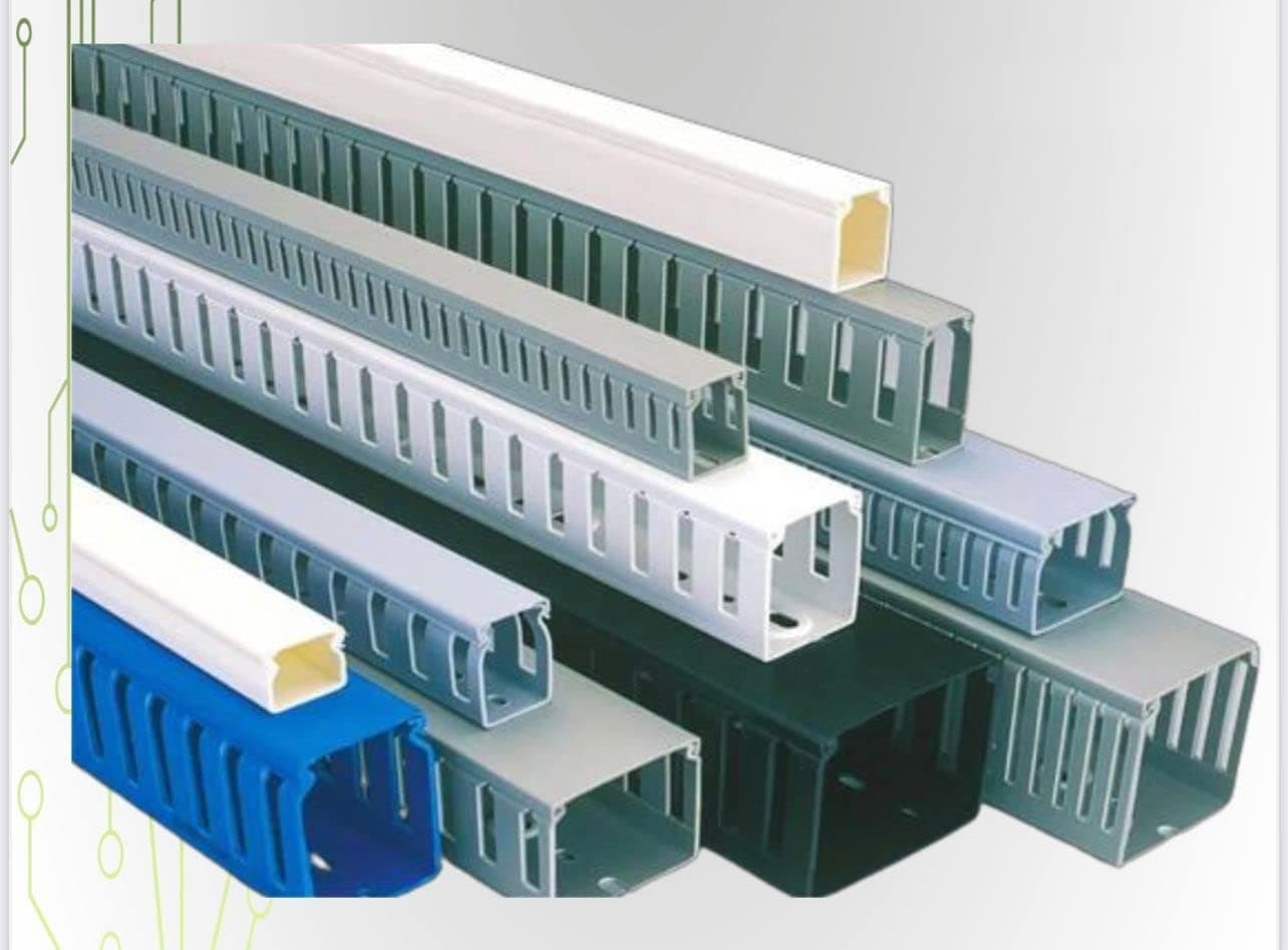 POWER PVC Cable Tray Manager Duct Cable Ducts/Wiring Channels/Cable Tray PVC FRLS Type 1 Meter (45 X 45)