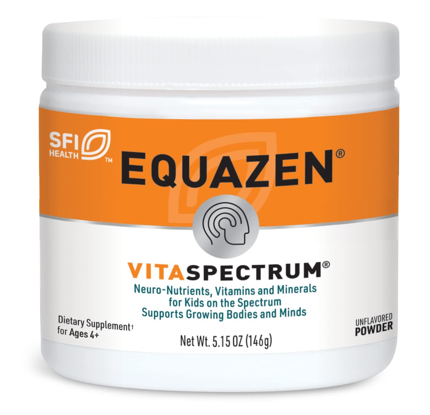 EQUAZEN VitaSpectrum Powder - Nutrients, Vitamins and Minerals Powder for Kids - with Choline, Folate, B12, B6, Vitamin E, and Vitamin D (5.15 oz)