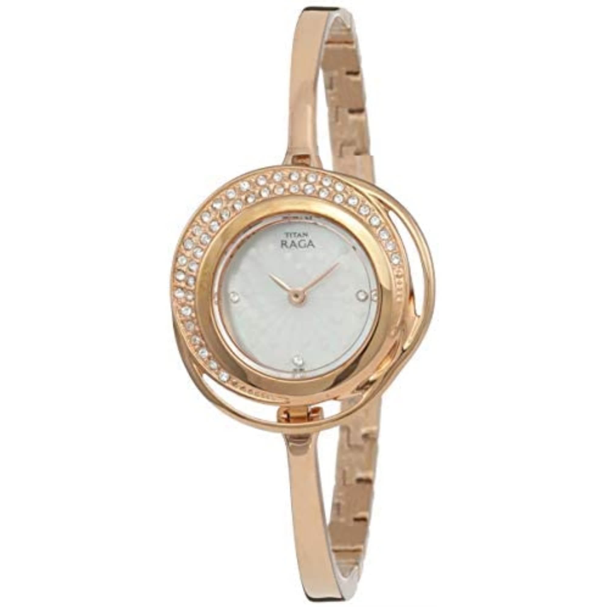 Raga Analog Mother of Pearl Dial Women's Watch-NM95003WM01 / NL95003WM01/NP95003WM01