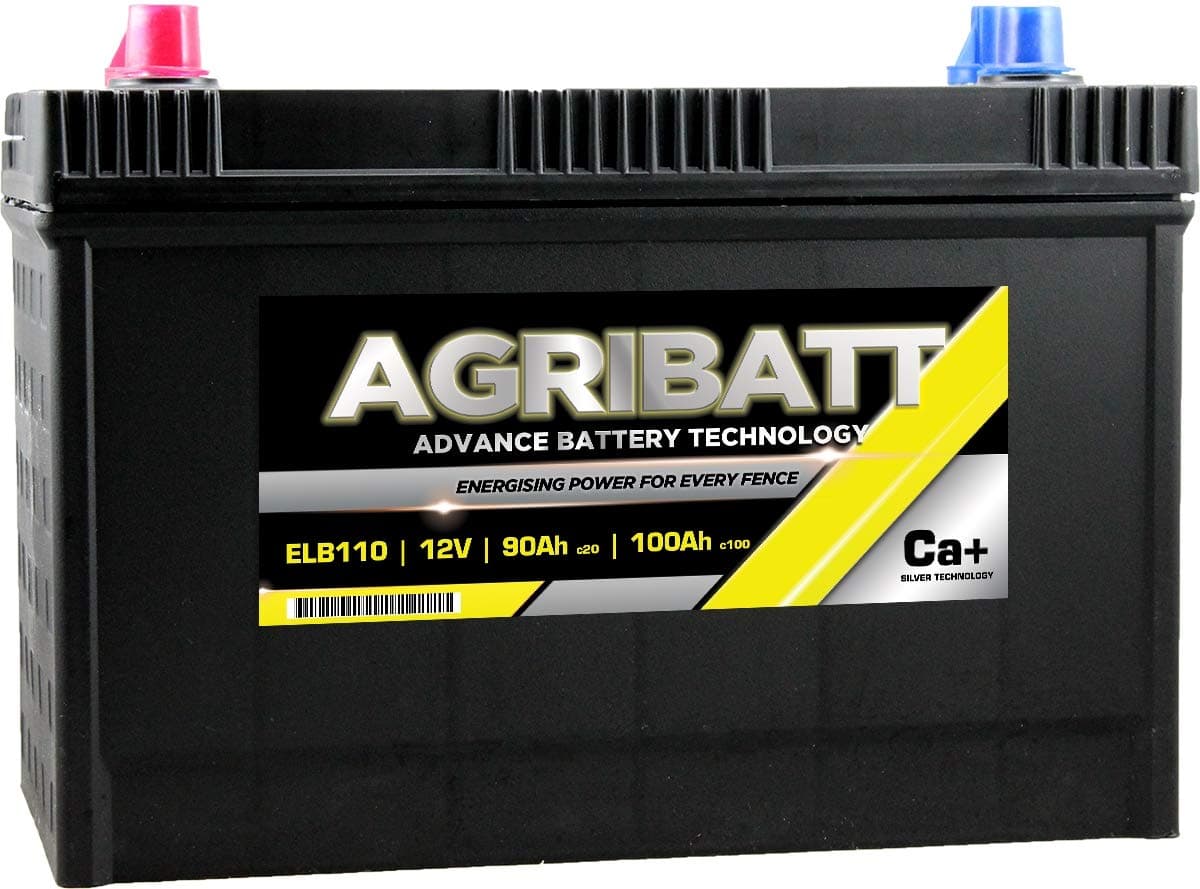 AgriBattELB110 Heavy Duty Electric Fence Battery 12V 100Ah c100