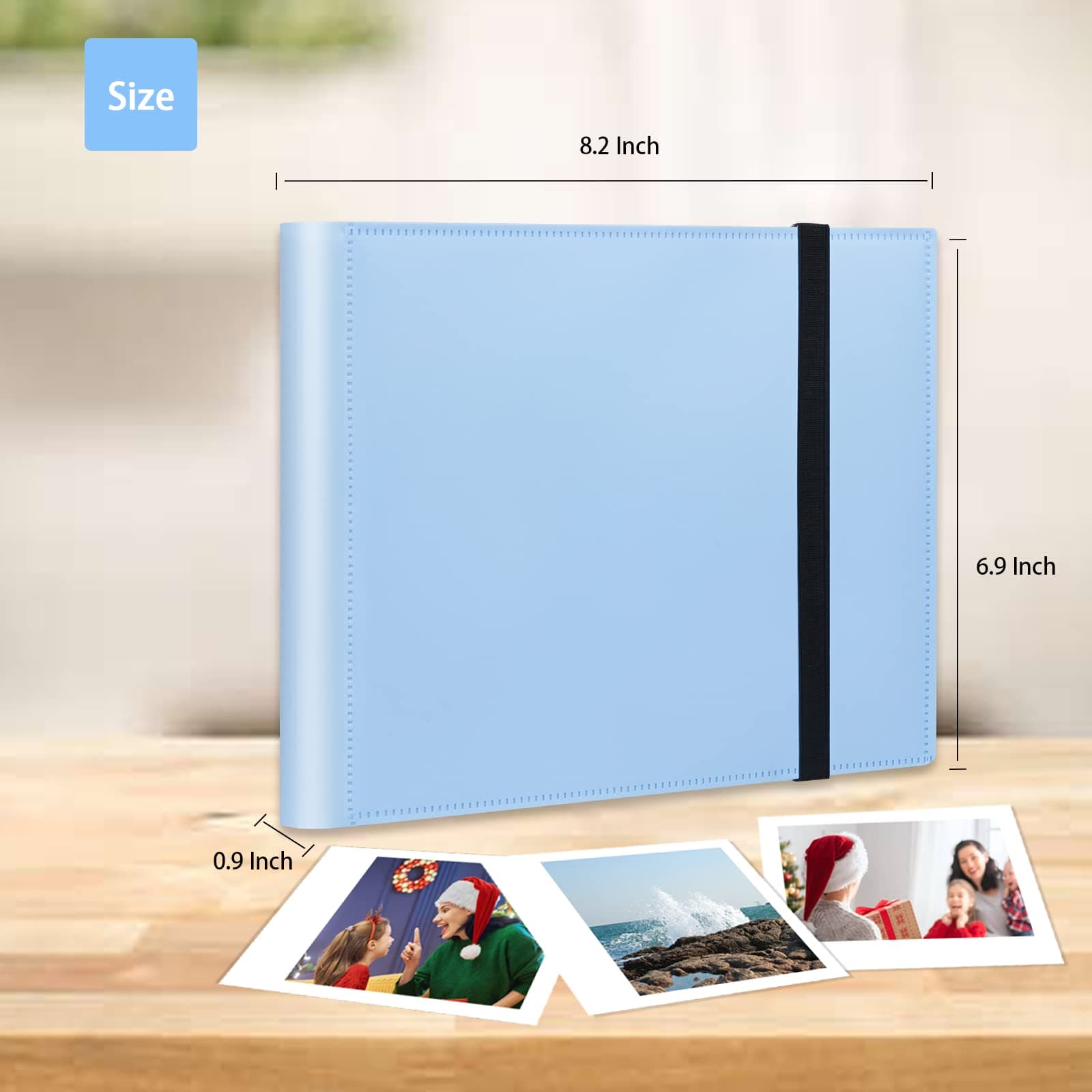 Rekeen 160 Pockets Photo Album for Fujifilm Instax Wide 300, Polaroid 600 i-Type 3.5x4.5 Inch Film Album, Compatible with Polaroid Now OneStep2 OneStep+ Instant Camera, POP Lab Print Camera