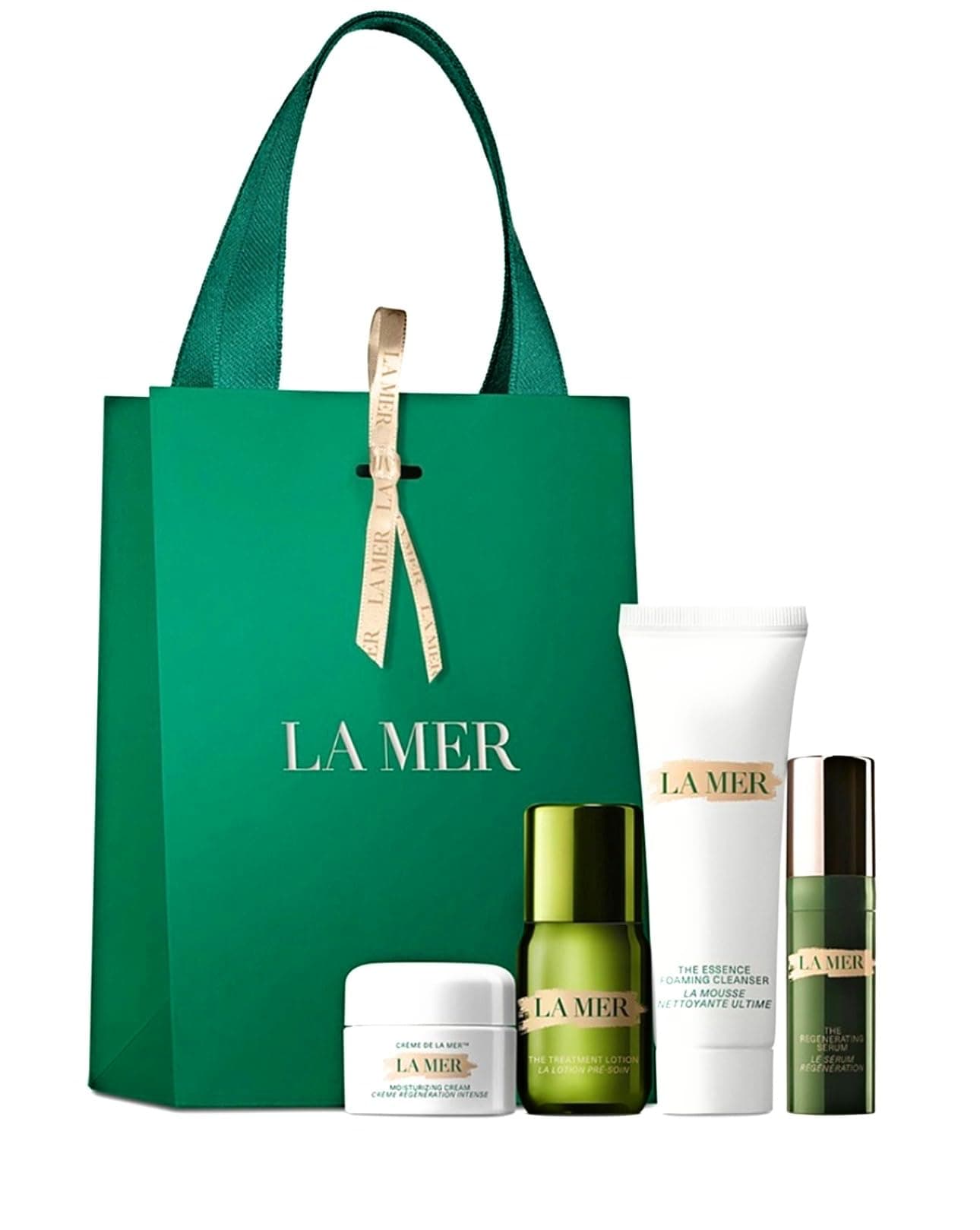 La Mer Skincare Travel Size Gift Set Moisturizing Night Cream, Intensive Revitalizing, The Treatment Lotion
