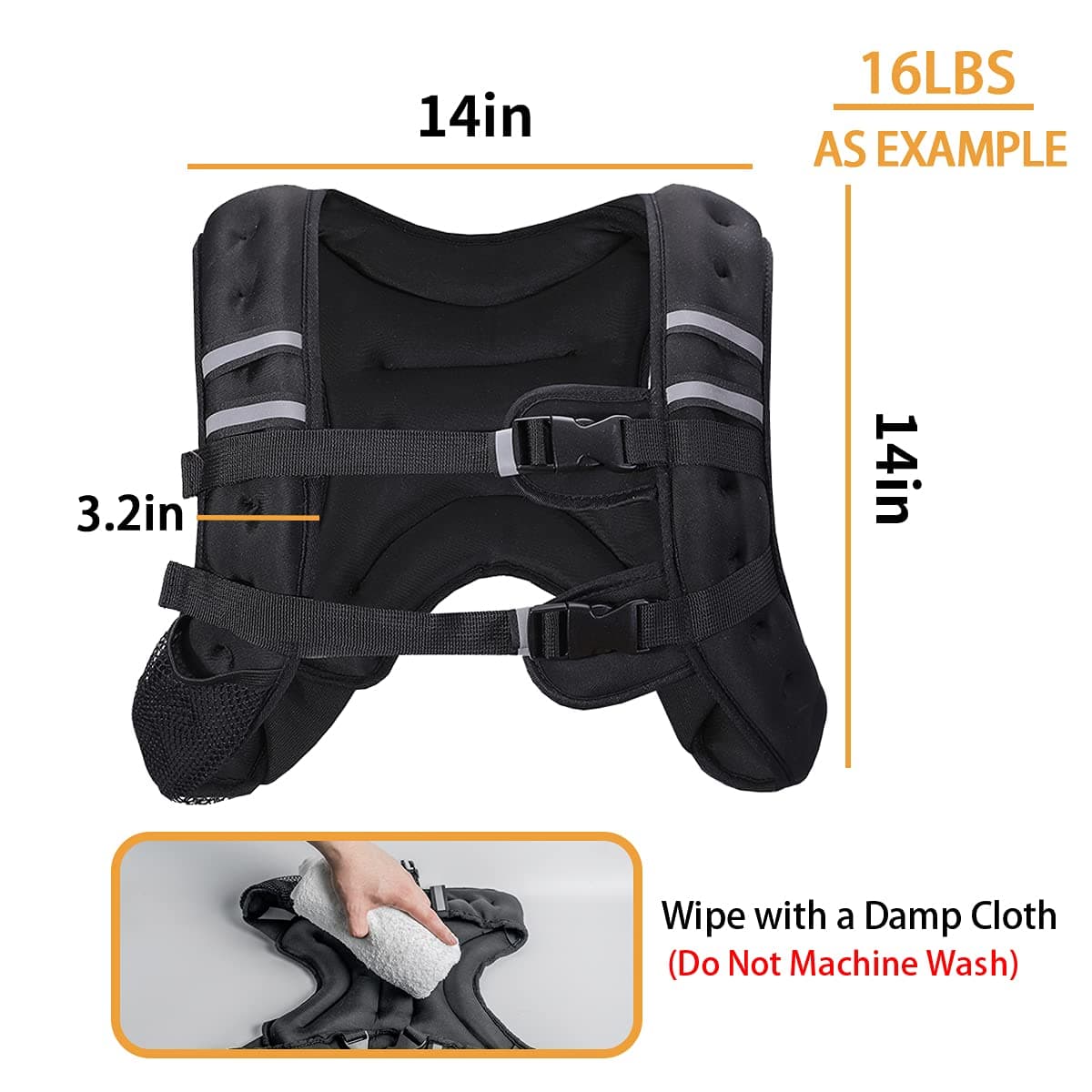 BITLIFUN Weighted Vest for Men Workout，Strength Training Weight Vest for Men and Women, Workout Equipment for Training,Running,Jogging,etc - 8lbs,12lbs,16lbs,20lbs,25lbs,30lbs