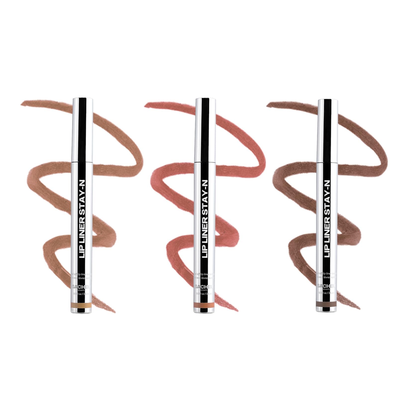 Lip Liner STAY-N Peel Off Lip Stain — Long Lasting Waterproof Lip Tint with Hyaluronic Acid & Vitamin E — Transfer Proof Matte Finish, Vegan & Cruelty-Free (Core Bundle)