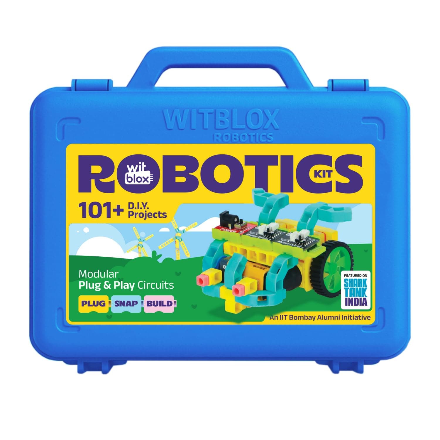 - DIY Robotics Science Kits 101+ Plus projects, 8 Years+ Kids, Interlocking Bricks Modular Electronic sensor and Circuits to create Logic 2 Free Live Classes Educational Gift Toys Boys and Girls