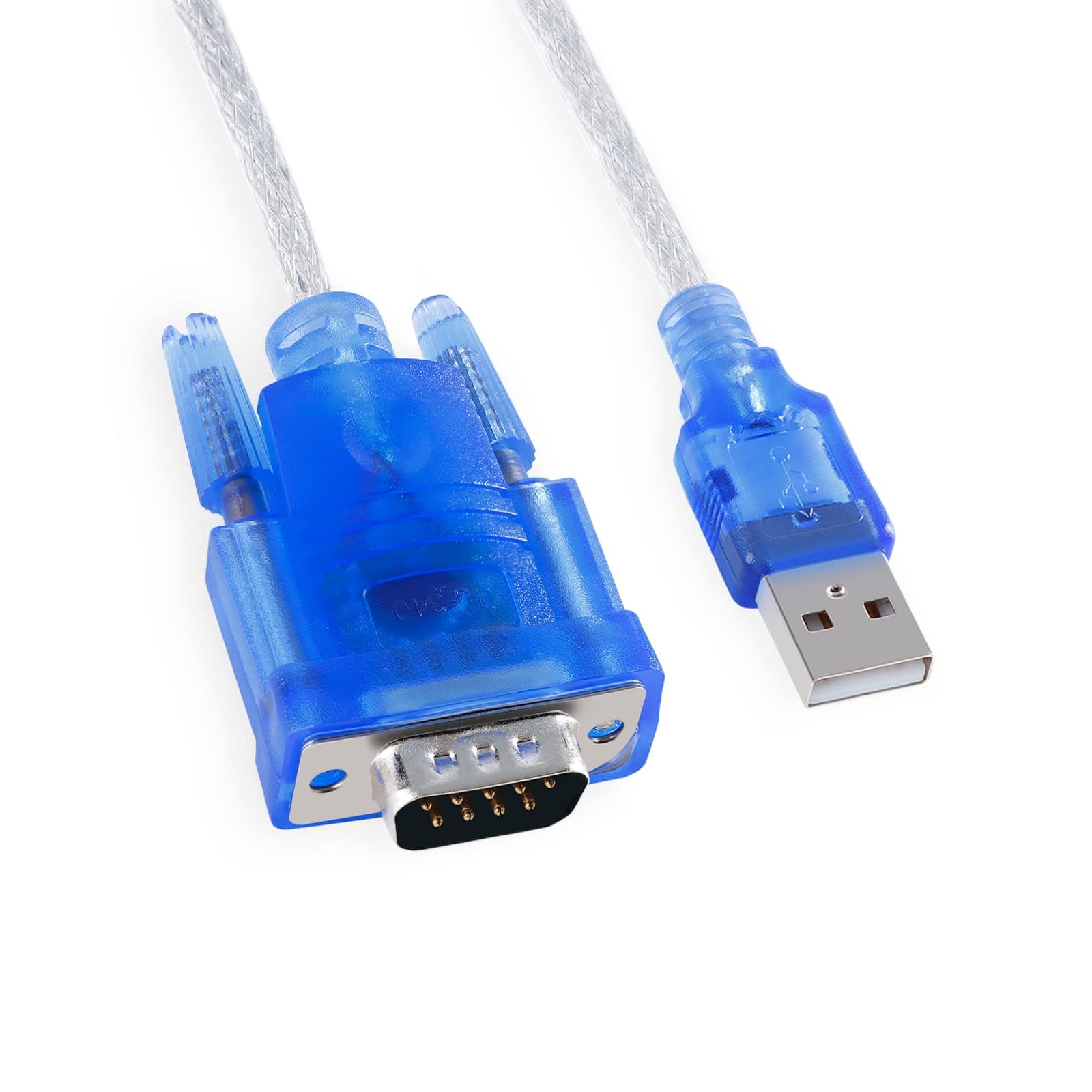 USB to RS232 Serial Adapter, USB-RS232 Converter Cable, USB 9-Pin Serial Cable Support Windows 7/8/10/32/64