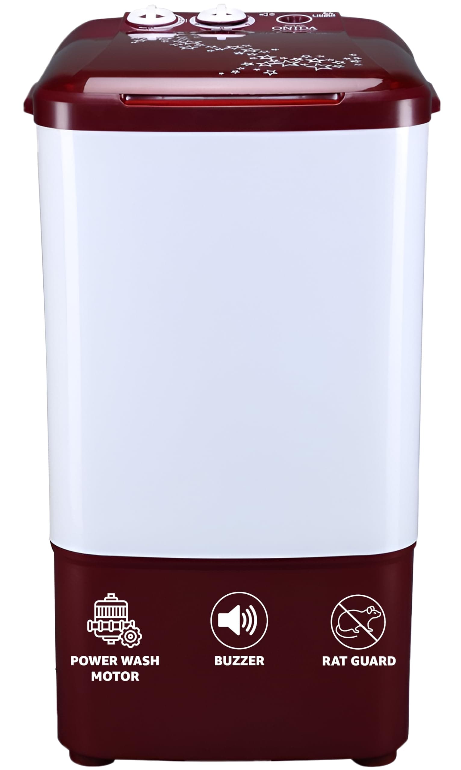 Onida 6.5 kg Top Load Washer Only (WS65WLPT1LR Liliput, Lava Red)