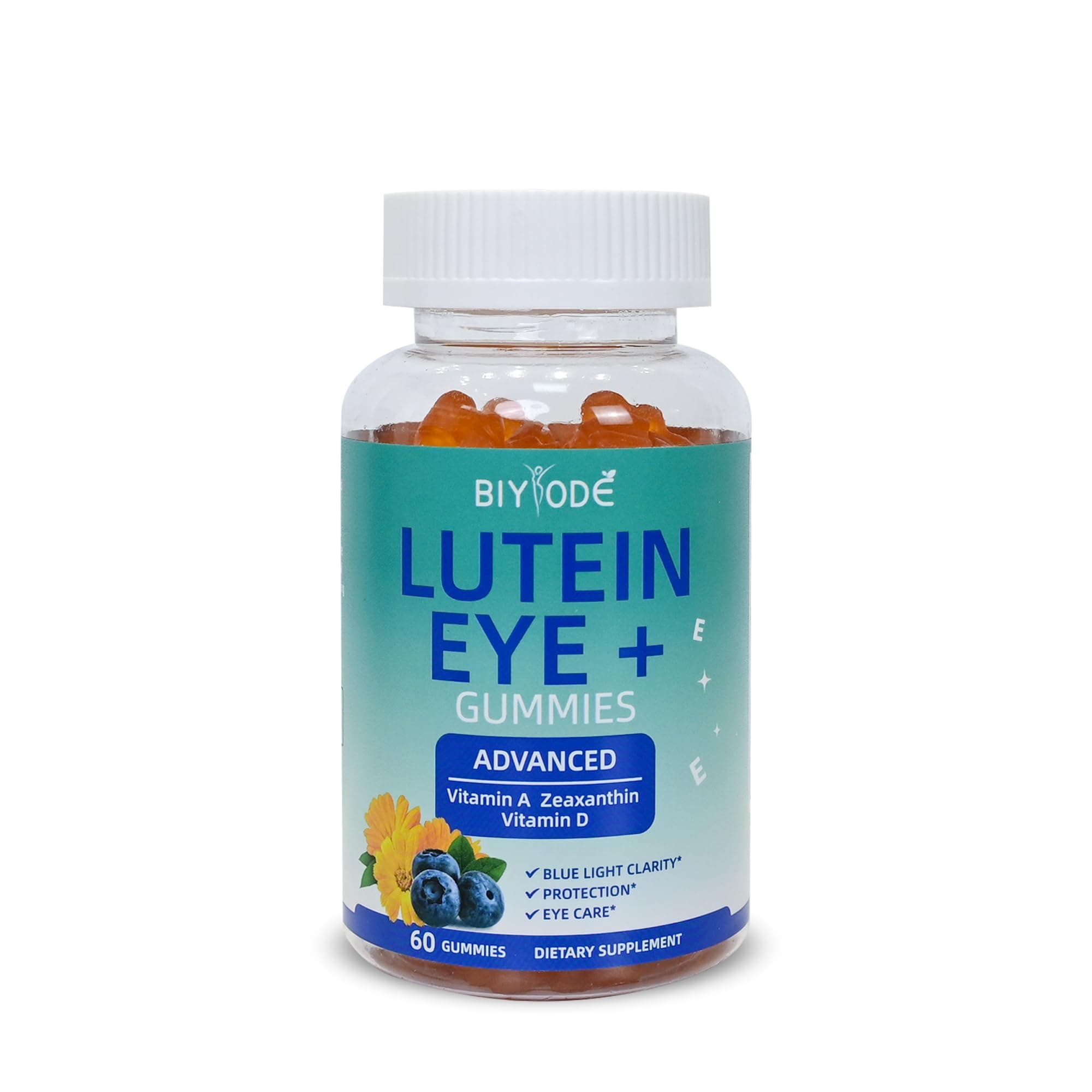 Lutein Gummies: Support Eye Health Lutein Vitamins Zeaxanthin Supplements for Adult Vision Care and Macular Support 60 Gummies 30 Day Supply