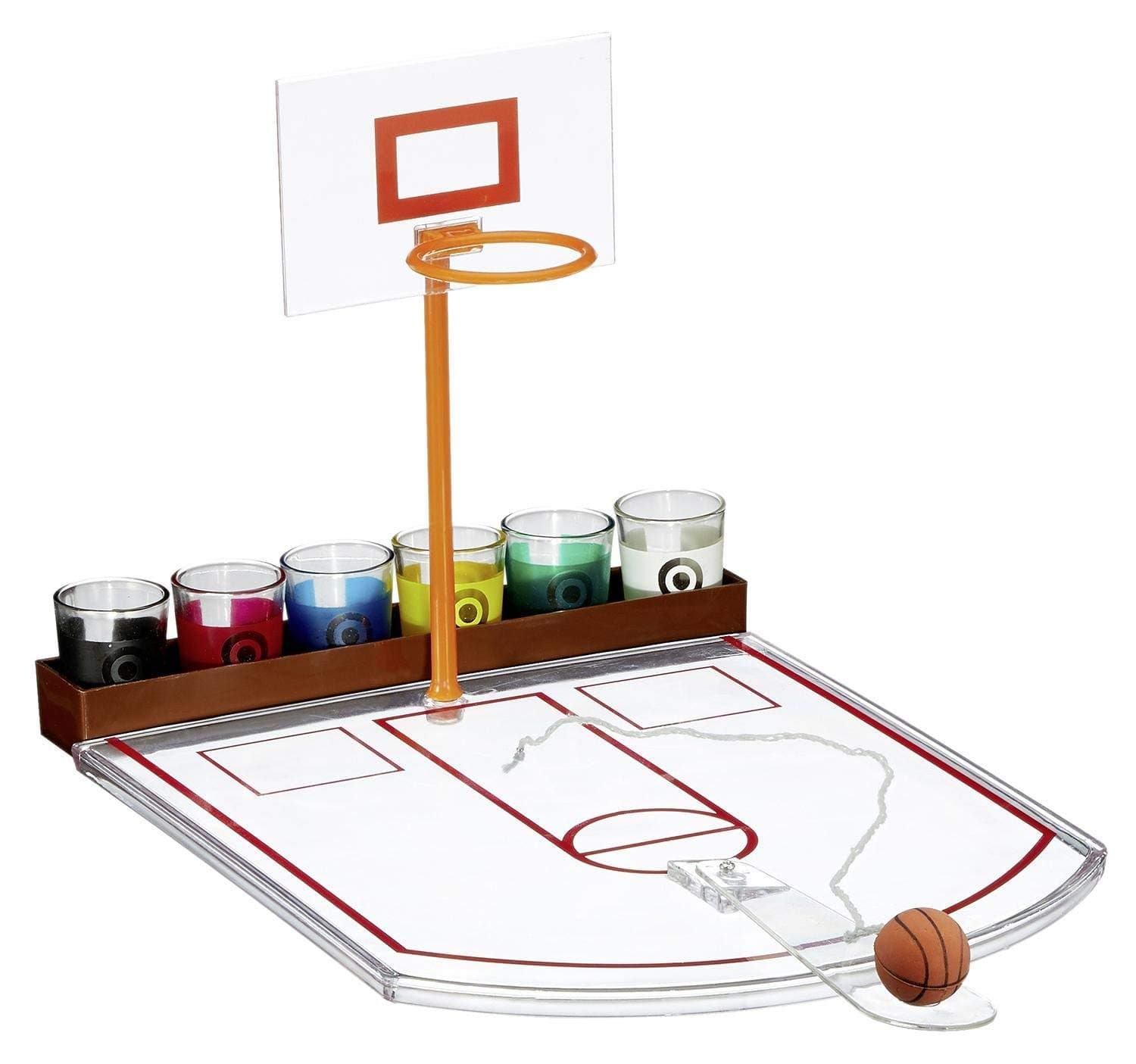 OSSIAN Ultimate Basketball Drinking Game – Complete Novelty Popular Drinking Party Challenge Sport Game for Adults - Mini Desktop Table Top Gift for Home, Christmas, Stag and Hen Parties