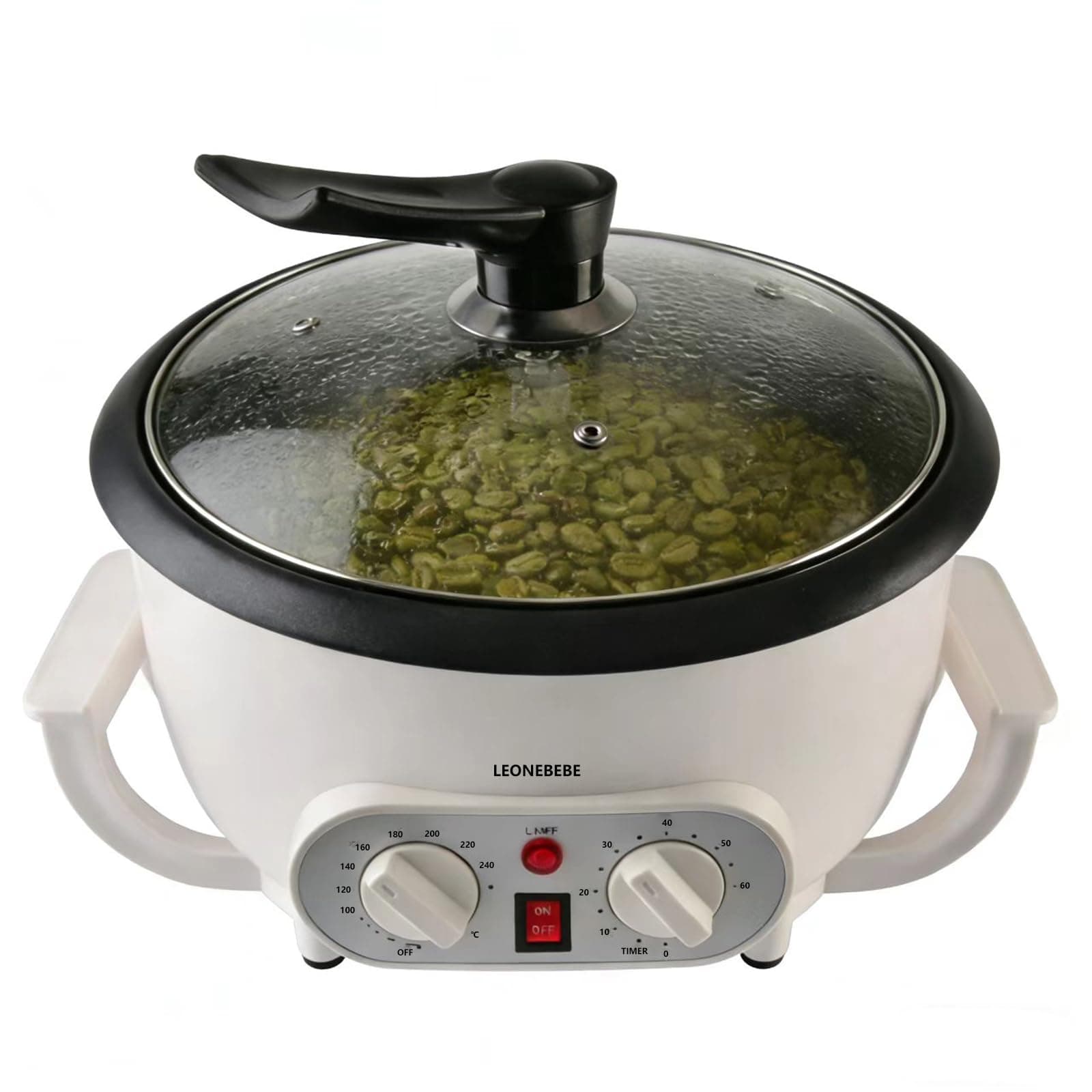 Electric Coffee Roaster Machine, 750g Home Use for Coffee Beans, Nuts, Peanuts & Chestnuts, Beginner-Friendly, 1200W, 110V