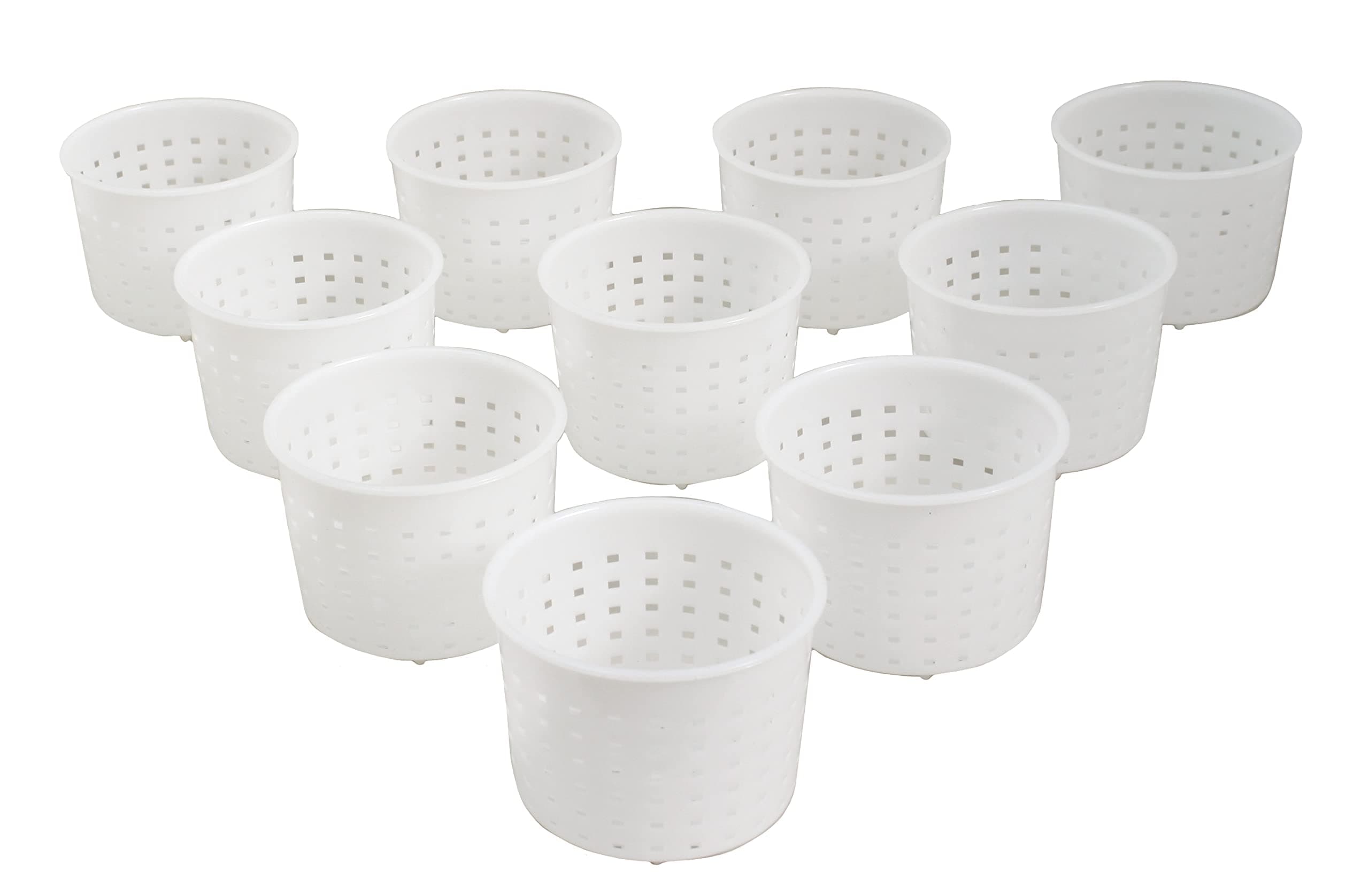 10 pcs Cheesemaking Kit Punched áheese Mold Press Strainer cheese Basic Cheese Mold 300 mililiters
