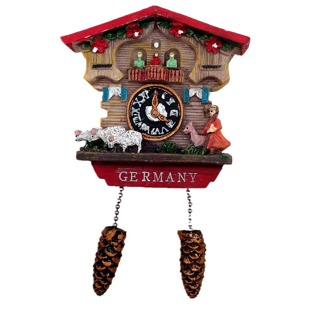 Cuckoo Clock Style Germany Fridge Magnet Travel Souvenir Gift Collection Home Kitchen Decoration Magnetic Sticker, Germany Refrigerator Magnet
