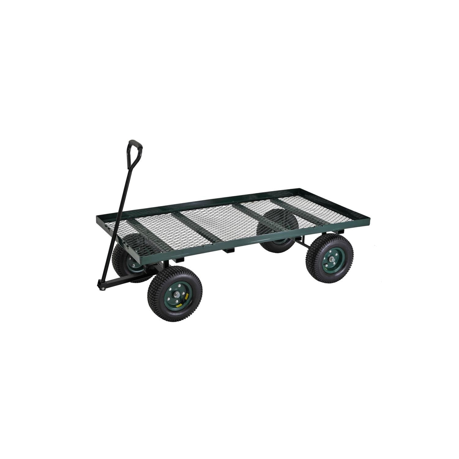 Sandusky Lee FW6036 Green Heavy Duty Steel Flat Wagon, 800 lbs Capacity, 60" Length x 36" Width x 17" Height