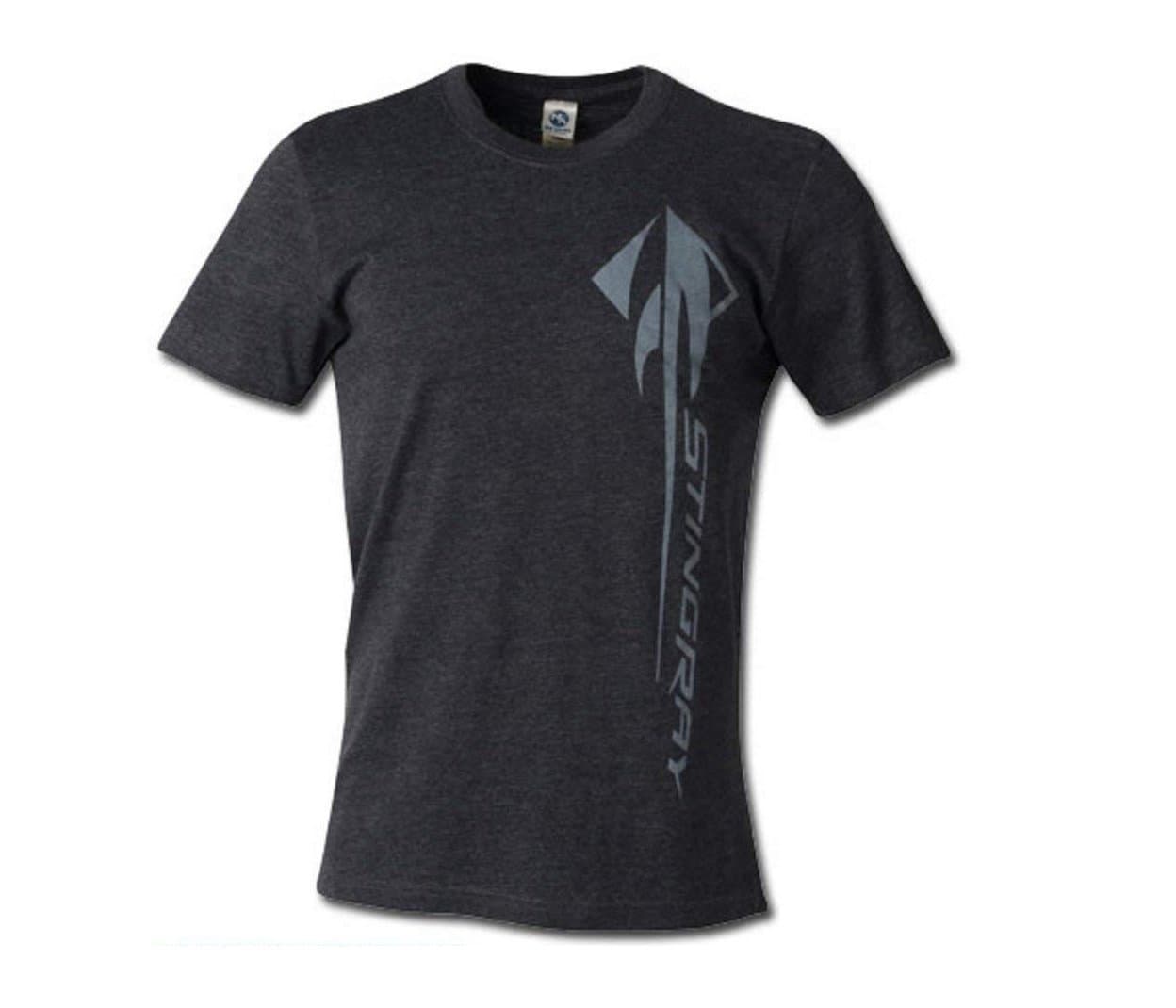 C7 Corvette Stingray Vertical T-Shirt : Heather Black - 2014-2017 (XX-Large)
