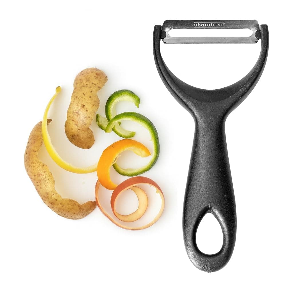 - A Bar Above Gold Citrus Peeler, Stainless Steel Fruit Peeler for Garnishes, Cocktail Twists, Comfortable Grip Peeling Tool for Oranges, Lemons, Limes, Bartender Accessory, Kitchen Essentials, Silver