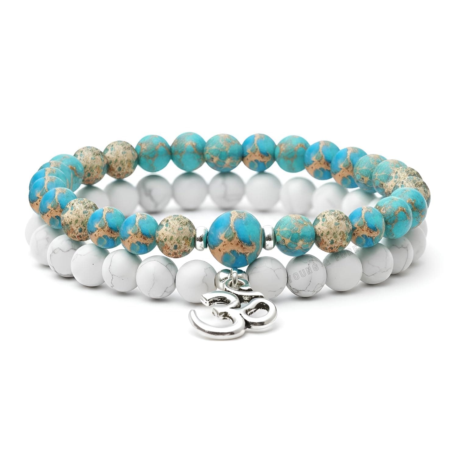 Young & Forever Gift Mens Fashion Best Friend Accessories Friendship Gifts Crystal Beads Jewellery Hand bracelet for Men women girls couple boys Birthday Gift