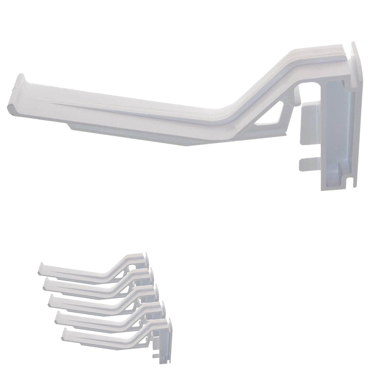 5 x White Eurocell CRS-8207 Conservatory Gutter Brackets for Eurocell Marshall Tufflex Overhead Hidden Clip
