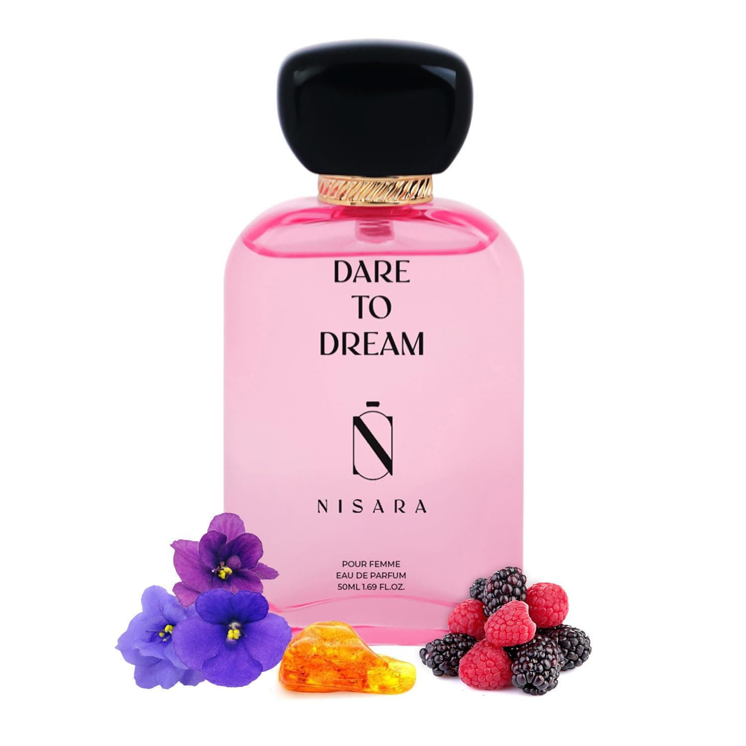 Nisara Dare to Dream Perfume for Women 50 ml | Girl Long Lasting Eau De Parfum | EDP Scent Spray | Fruity Floral Fragrance | With Jasmine, Musk, Vanilla & Amber Notes | EDP Scent for Women | Premium Perfume