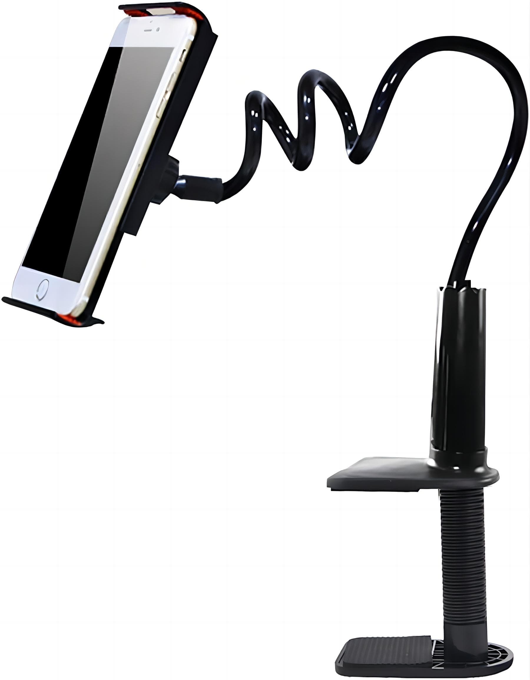 COOLBABY 142 Universal 360ºPhone Holder, 27.5" Mount Holder Arm Clip Rotating Cell Phone for Desk Phones (Black)