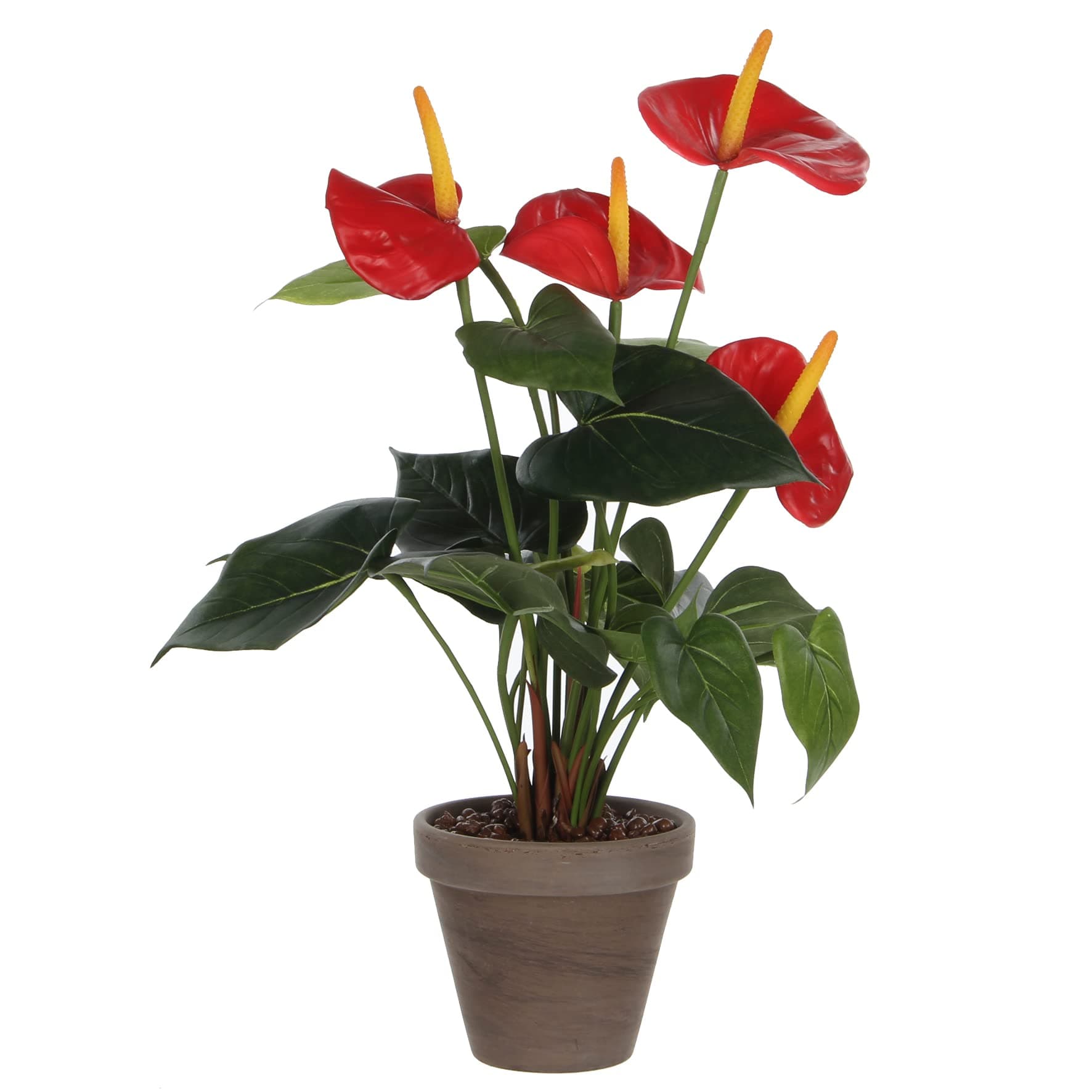 Mica Artificial Plant, Polyester, red, H 40 x Ø 30 cm