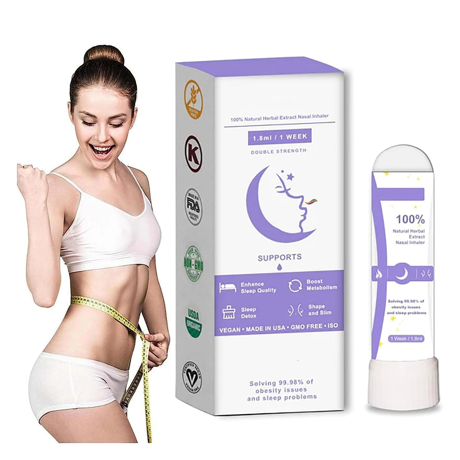 Dream Air Nasal Inhaler,SlimAirs Nasal Inhaler, DreamAirs Nasal Inhaler, DreamAirs Nasal Inhaler, Fall Asleep Fast, Weight Loss & Body Shaping, Lymphatic Detoxification,Elimination of Edema (1PC)