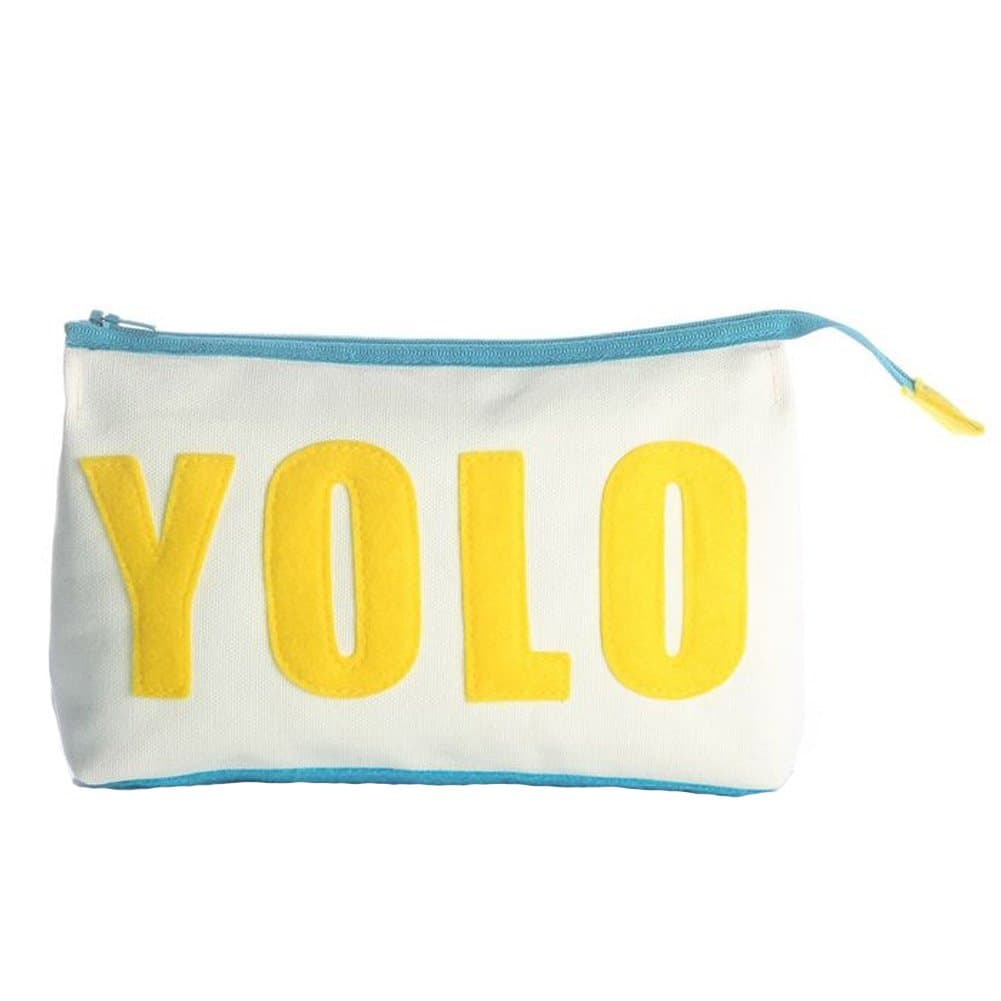 "YOLO" Makeup Case by Alexandra Ferguson