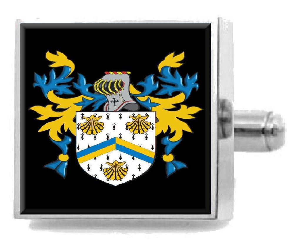 Select Gifts Gorham England Family Crest Surname Coat of Arms Tie Clip Engraved in Pouch