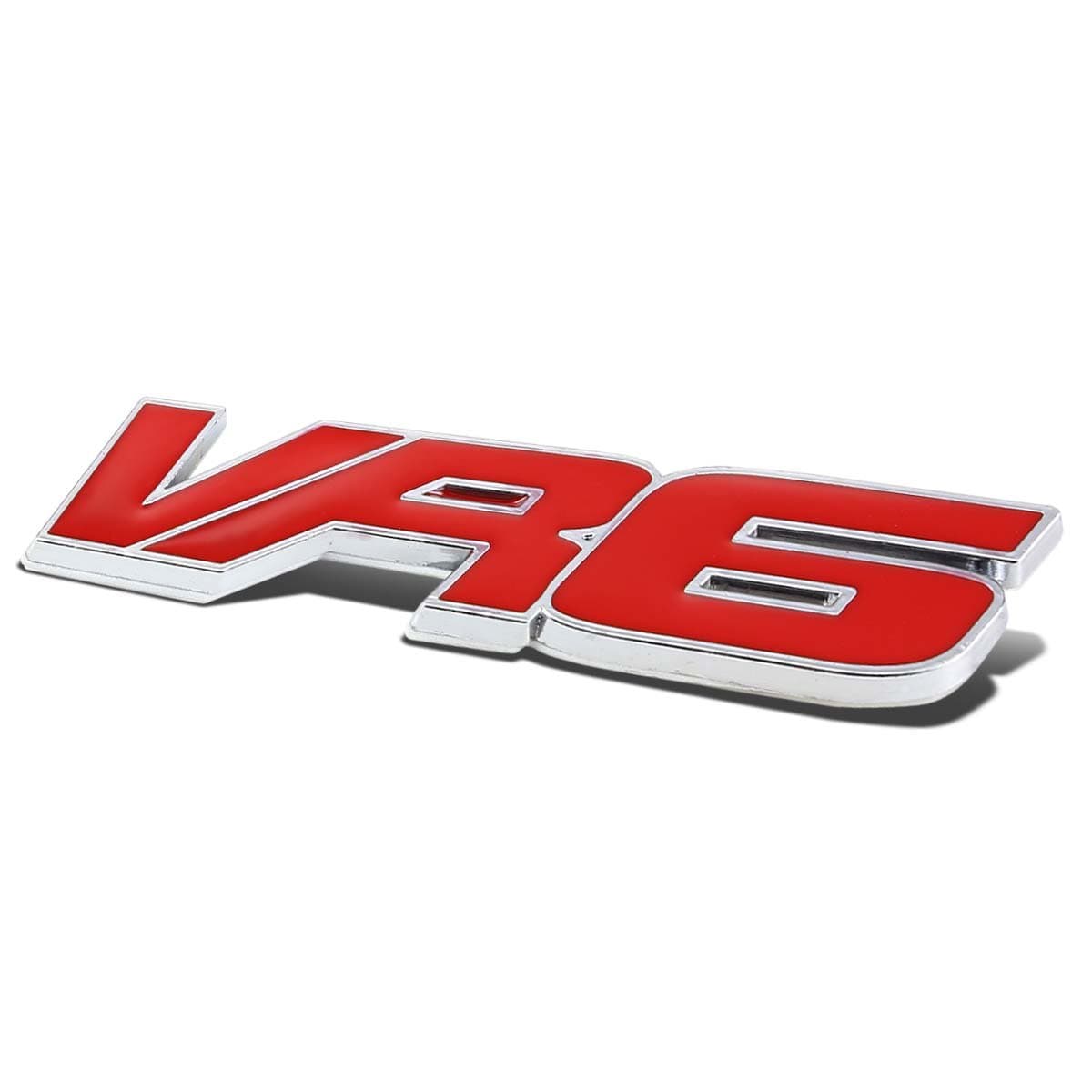 Auto Dynasty Metal Emblem Decal Logo Trim Badge VR6 (Red)