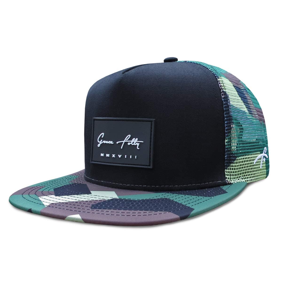 Grace Folly Trucker Hat for Men & Women. Snapback Mesh Caps