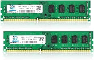 DDR3L-1600 UDIMM 16GB Kit (2x8GB) 2Rx8 PC3L-12800U 8GB PC3-12800 240 Pin Non ECC Unbuffered 1.35V/1.5V CL11 Dual Rank Desktop Memory Ram