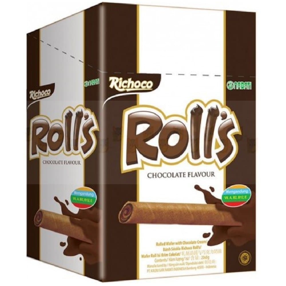 Richoco Nabati Chocolate Roll 8g (60 Piece)