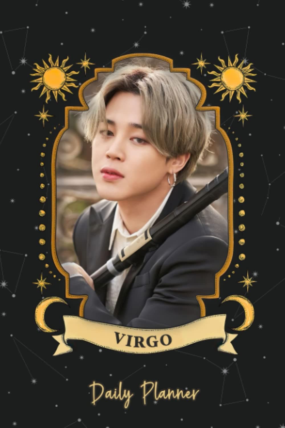 Daily Planner: Jimin Zodiac Libra Bangtan Boys Korean Band K-Pop Singer Habit Mood Circular Daily 190 pages 6 x 9" Checklist Priorities To-Do List ... Planner Journal Daily Horoscope Planner