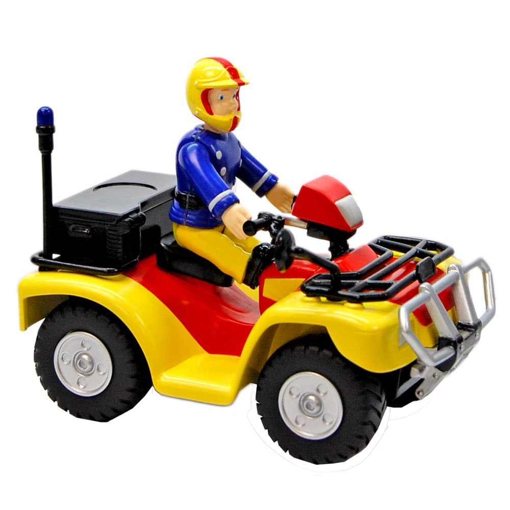 Fireman Sam Quad Bike Vehicle, Push Along Vehicle, Scaled Play, Imaginative Play, Preschool Toys