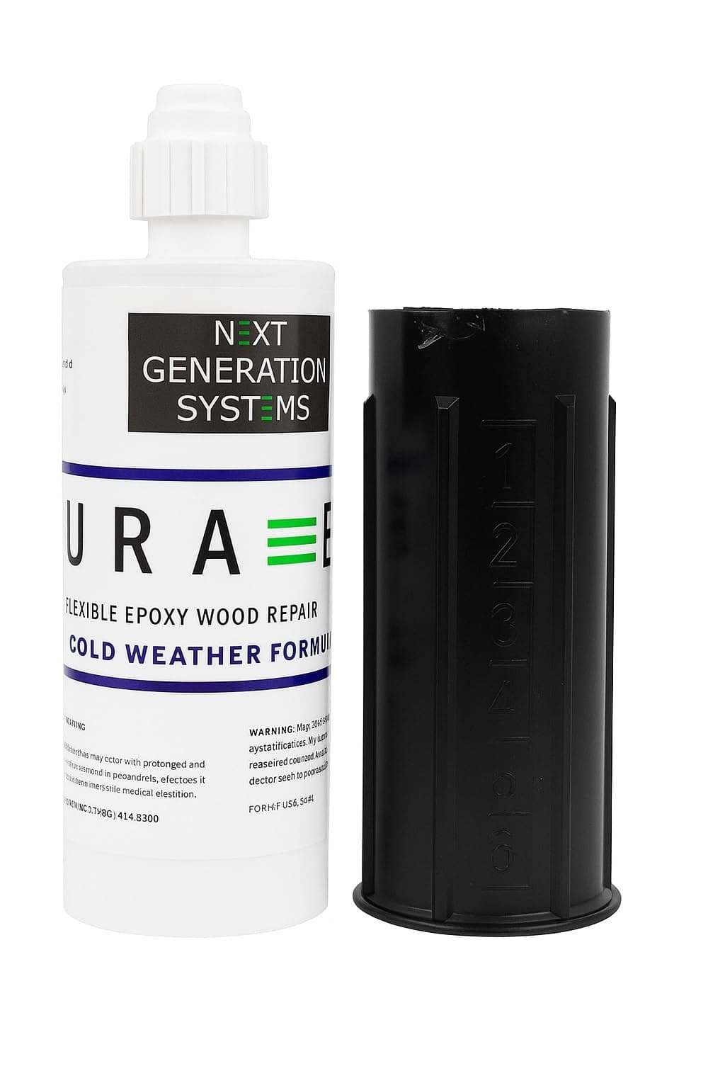 Flexible Wood Repair Epoxy Filler. Cold Weather Formula. Resealable. 150ml 2N1 Cartridge