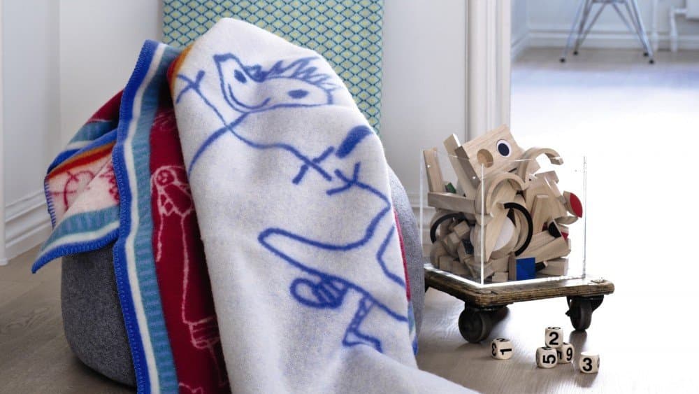 Roros Tweed 100% New Wool Luxury Children's Fairytale Throw Blanket, Framtid Minipledd Eventyr Imported from Norway, 135 x 110 cm