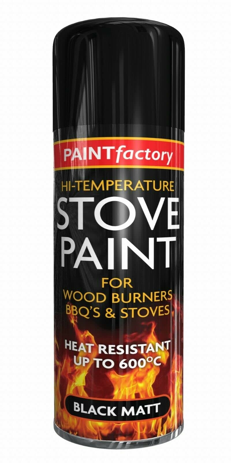 High Temperature Heat Resistant Matt Black Spray Paint Stove 400ML BBQ'S (1)