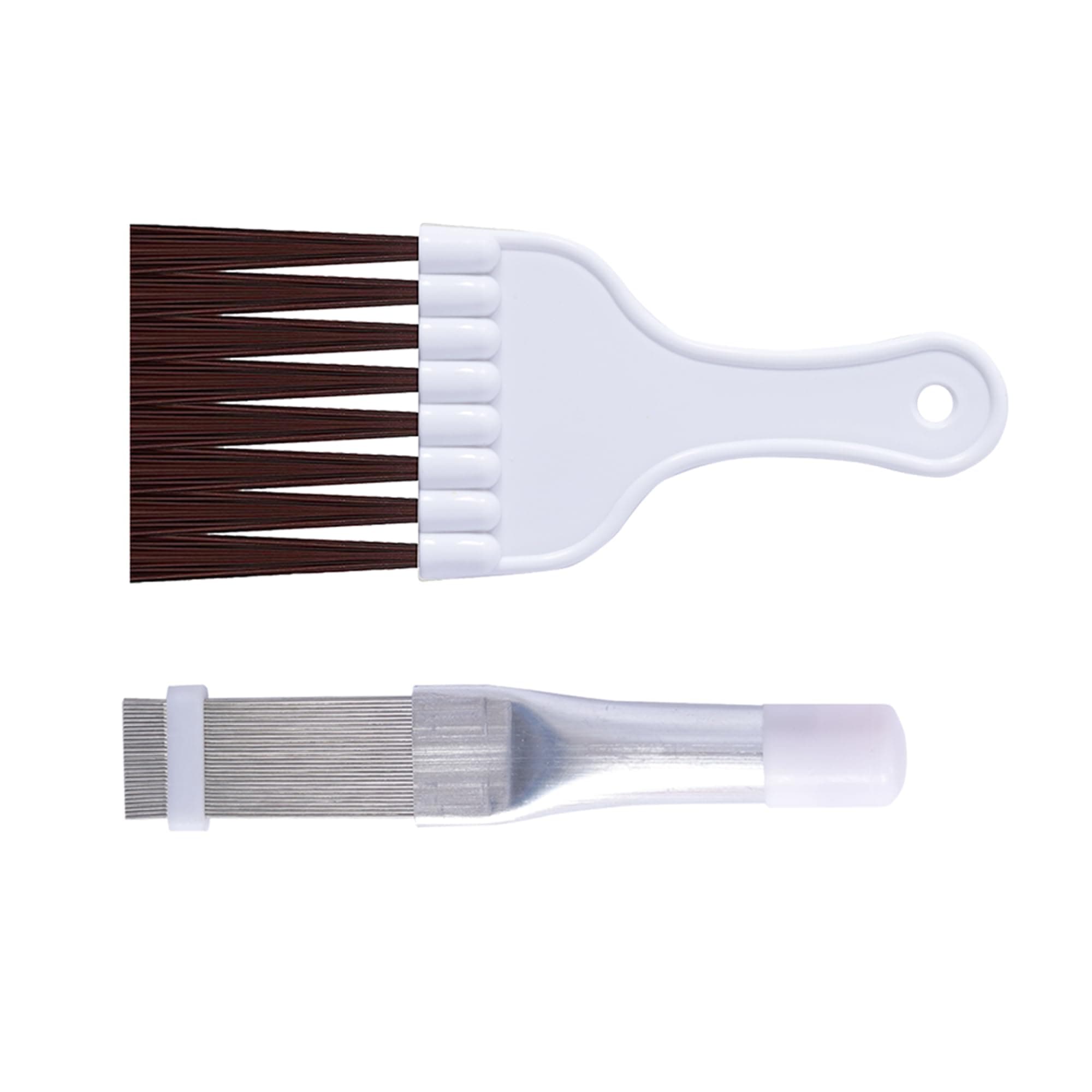 2Pcs Air Conditioner Fin Comb Cleaner kit AC Coil Cleaning Brush Condenser Fin Straightener AC Evaporator Comb Radiator Repair Clean Tool
