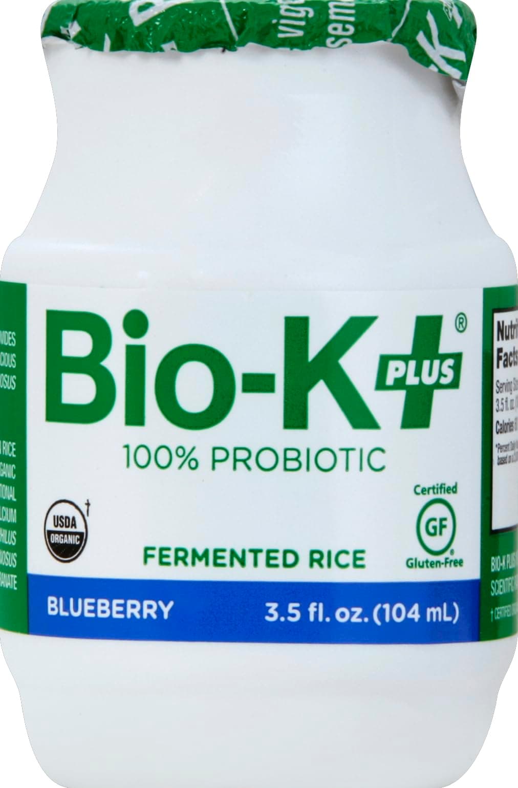 Bio-K PlusProbiotic Fermented Rice Blueberry Organic, 3.5 Fl Oz (Pack of 1)USDA Organic