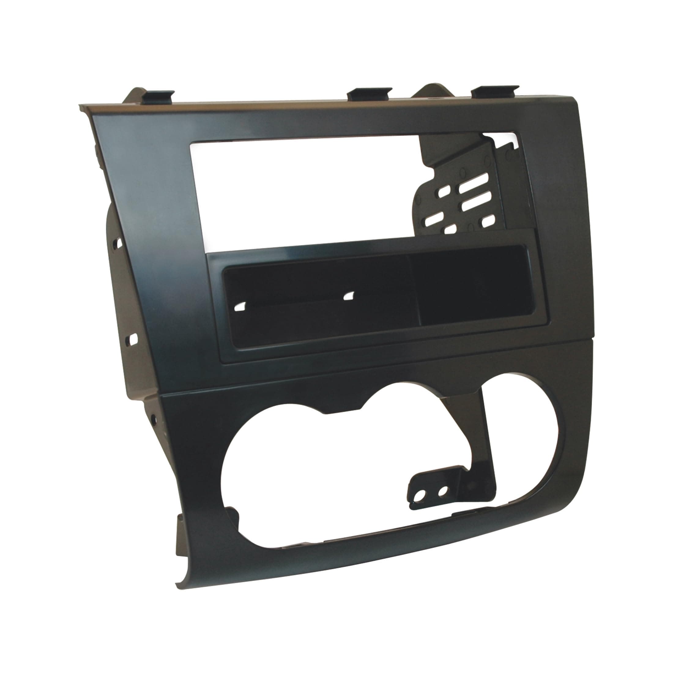 NN1642B Single or Double DIN Radio Installation Dash Kit Compatible with Select 2007-2013 Nissan Altima - 1 or 2 DIN Aftermarket Car Stereo Install Kit Radio Bracket - See Fit Guide in Images
