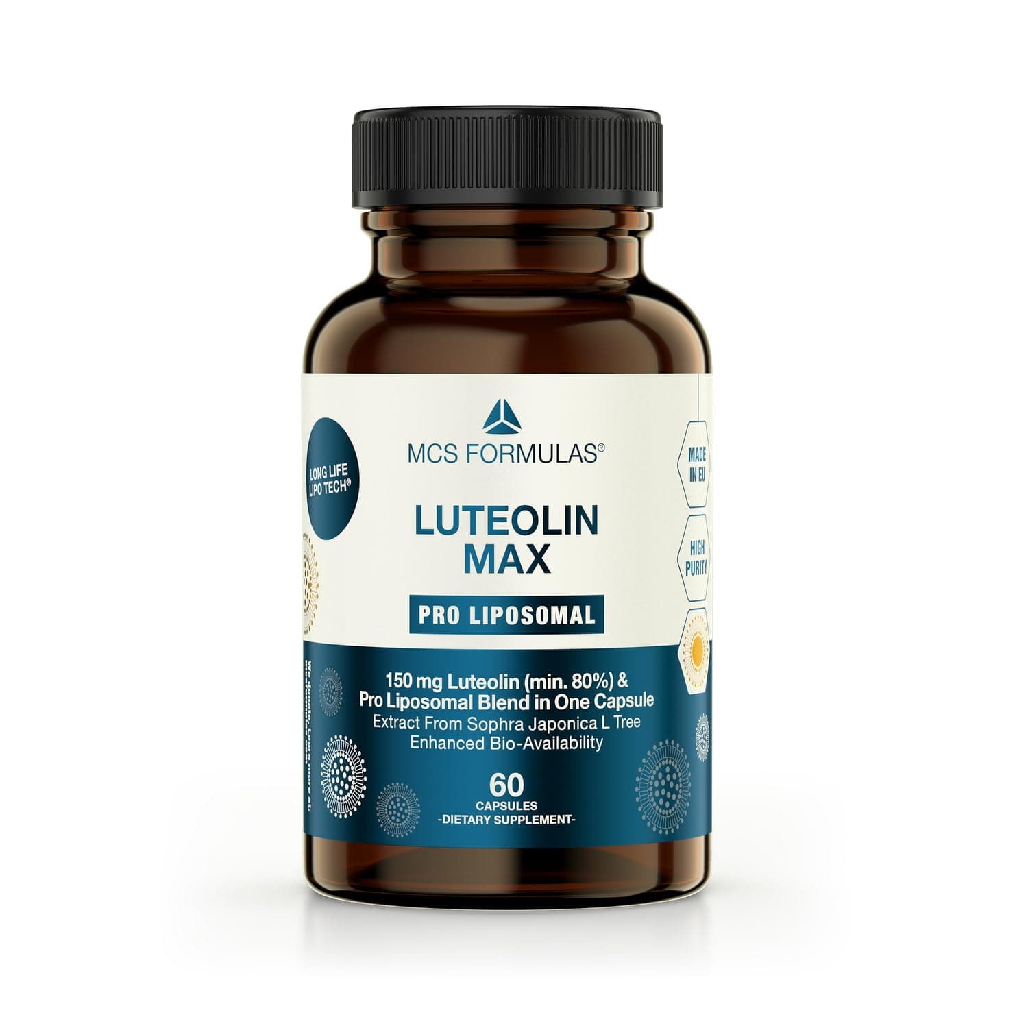 Luteolin Pro Liposomal 150mg, 60 Vegan Capsules, No additives