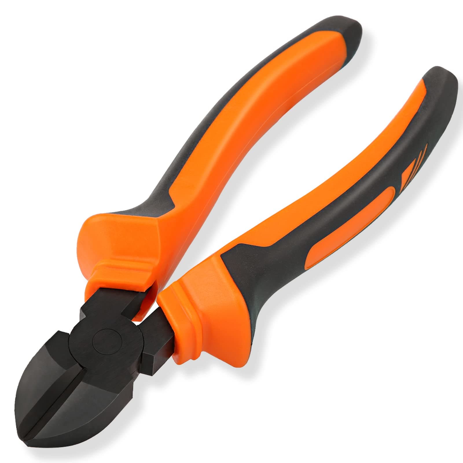 BOENFU Wire Cutters Heavy Duty Side Cutters 7.5 Inches CRV Steel, Comfort Grip Diagonal Cutting Pliers for Floral Wire, Crafting, Chicken Wire, Orange