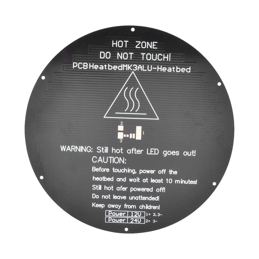 Pressure Resistance Round Hot Bed, Lightness Thinness Hot Bed, Reliable For Printer 3D Printer